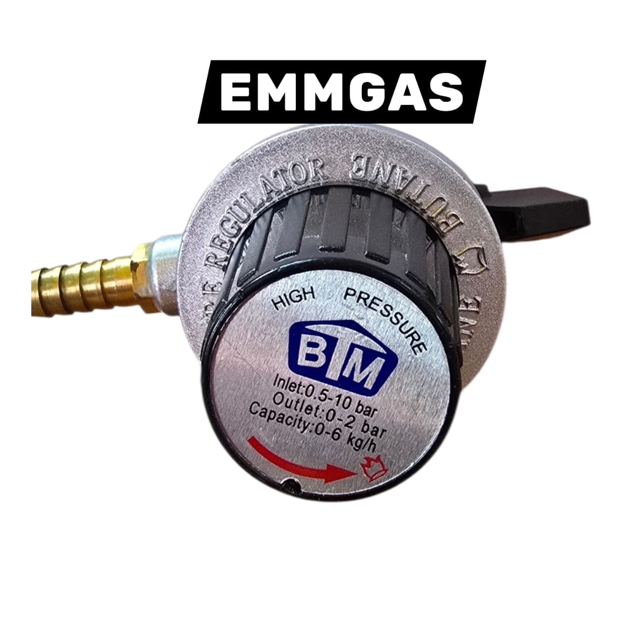 High pressure gas regulator